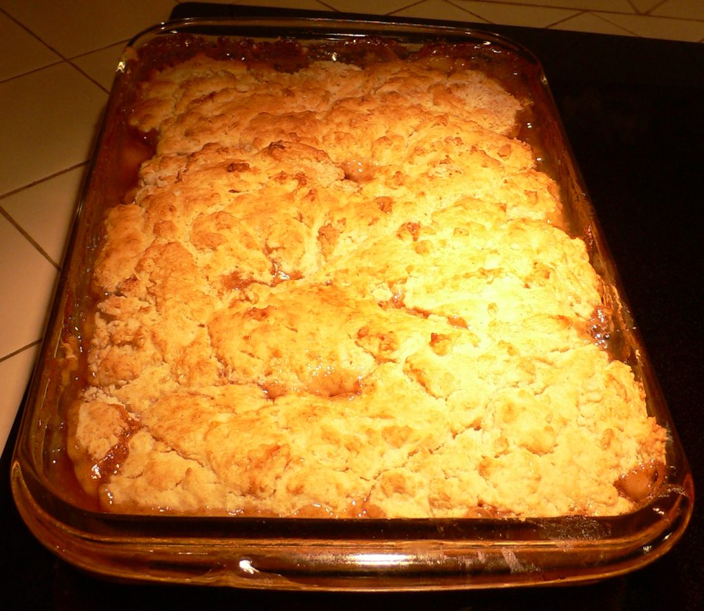 Peach Cobbler home food and the best food ever